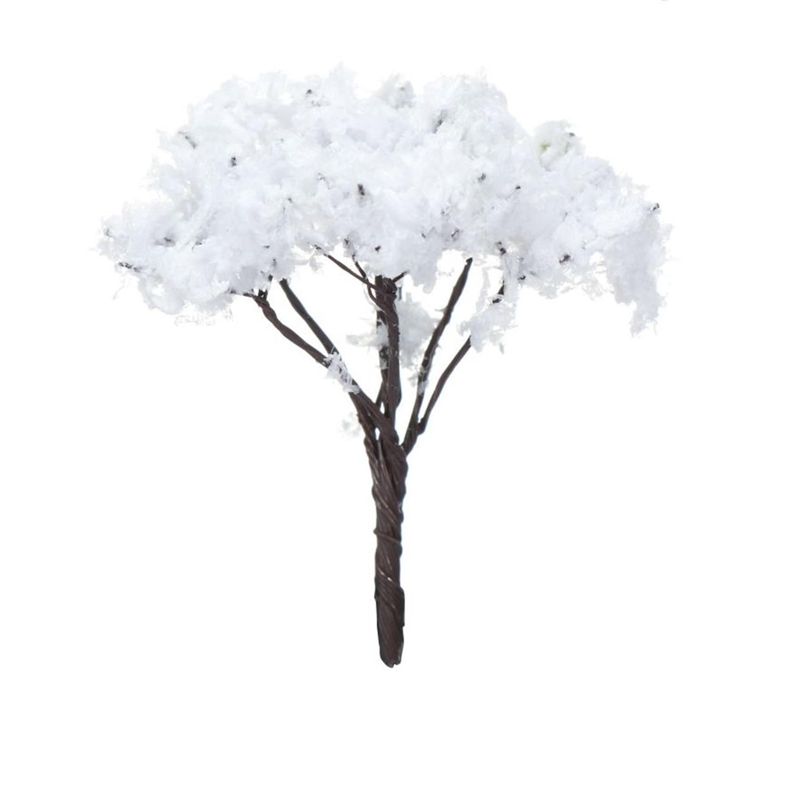 SPPEOUKJ 20Pcs 4CM Artificial Scenery Trees Miniature Flower Trees Railroad Plastic Model Building Landscape Accessories(Color-13)