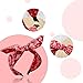 Yreamont Womens Bandana Headband with Bow - Red Knot Headband - Hair Bow Headbands for Women - Christmas, Halloween Accessories