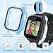 Tiorecime 4 Pack Case for Cosmo JrTrack 5 Kids Smart Watch with Tempered Glass Screen Protector, Shockproof Hard PC Bumper, Magnetic USB Charging Cable, Scratch Resistant Protective Cover