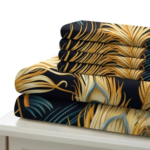 Housse de couette plumes 200x200 parure de lit en microfibre double - 6
