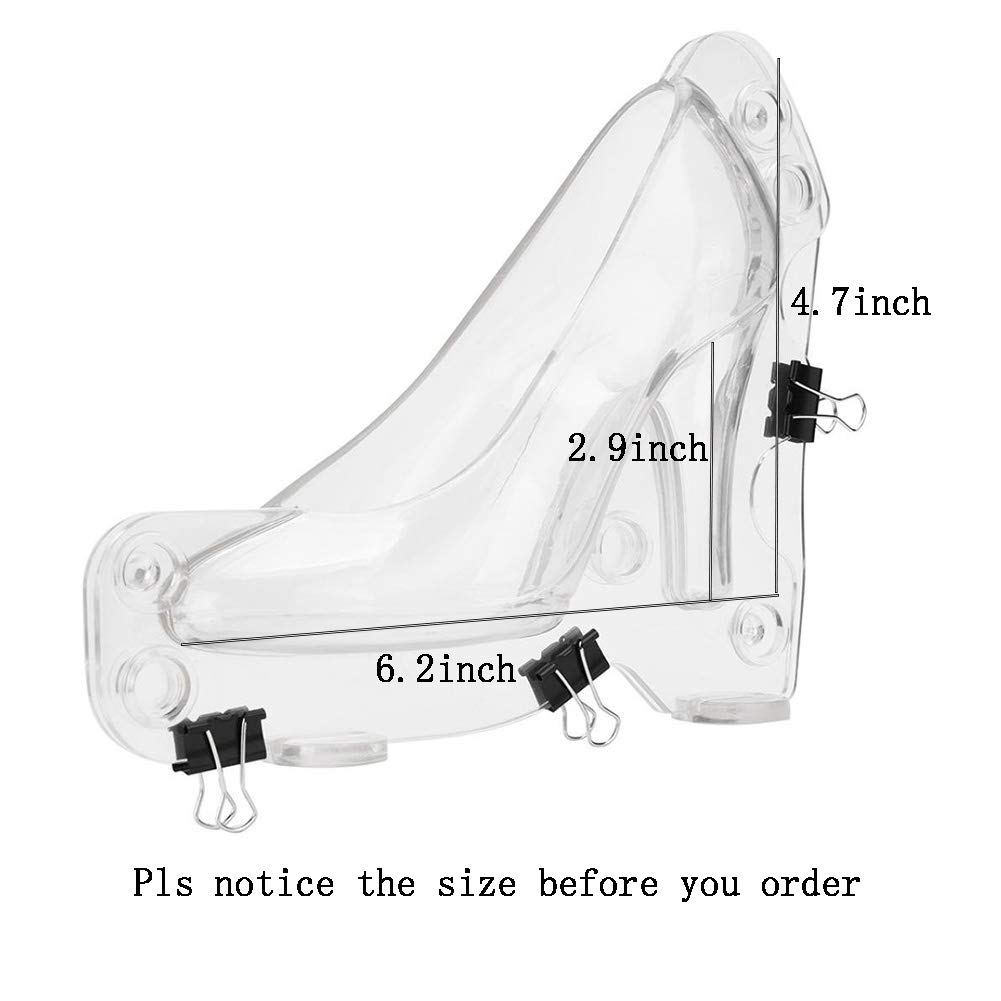 KALAIEN High Heel Shoes Chocolate Candy Mould Bundle 3D Molding Fondant Cake Moulds Big Size - Image 3