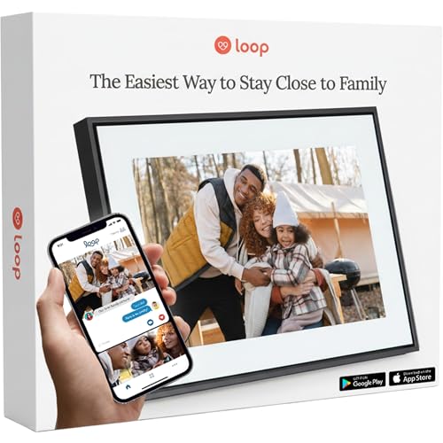 Amazon.co.jp: Loop Wi-Fi デジタル写真フレーム タッチスクリーン付き