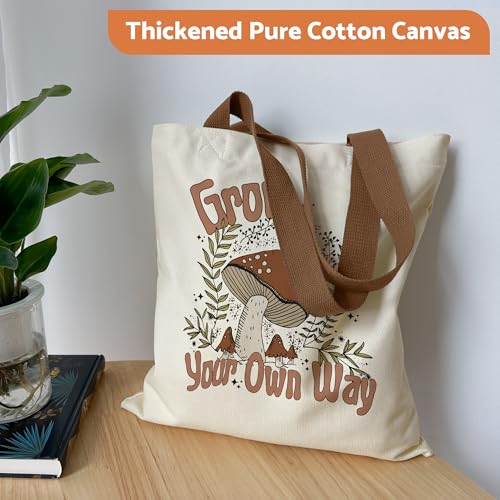 Canvas-Tote-Bag-Aesthetic-for-Women-Cute-Tote-Bag-with-Zipper-Pocket-Heavy-Duty-Reusable-Shopping-Bags-for-Grocery