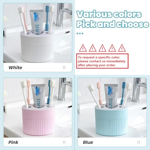 Image of DOOMSDAY 4 Toothbrush, 1 Toothpaste Organizer Caddy - Multipurpose Bathroom Storage Rack for Family Use - Waterproof, No-Drill Installation, Modern Design Holder for Bathroom
