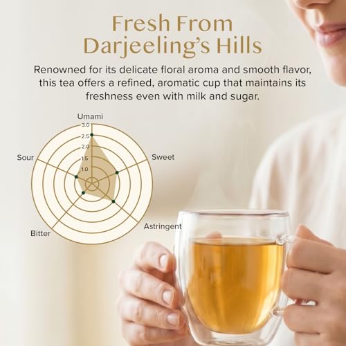Image of VAHDAM First Flush Darjeeling Tea (12oz|170+ Cups) Loose Leaf Black Tea