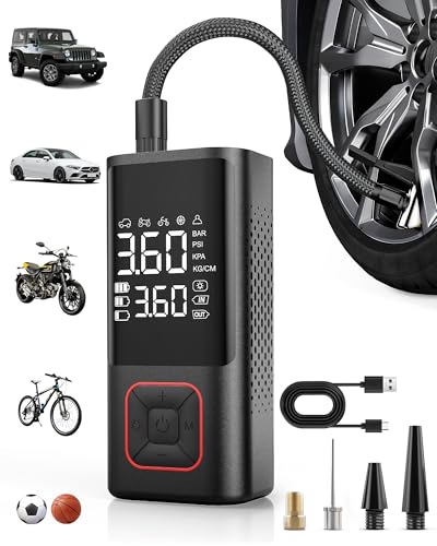 Powools Cordless Tire Inflator 150PSI Portable Air Compressor...