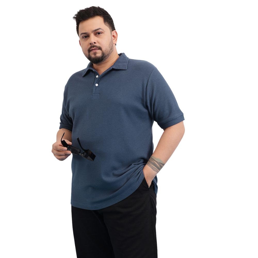 unstd Plus Size Men’s Regular Fit Polo T-Shirt-picture-52