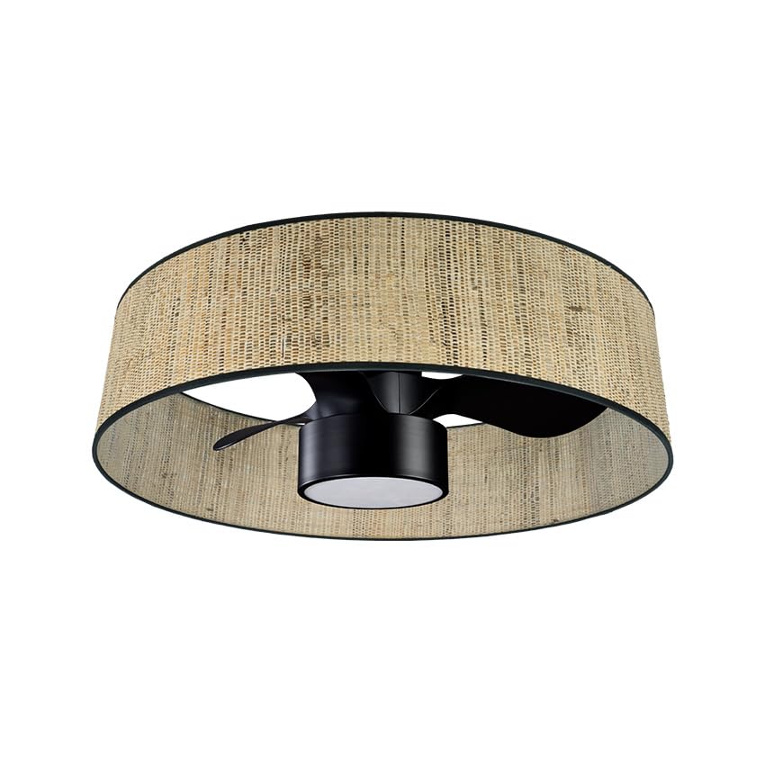 Eden pulse Ventilador DC 24W 70D, 3 aspas, 6 velocidades, 2390 lm, 3 colores, control remoto, memoria y temporizador; ideal para enfriar espacios.