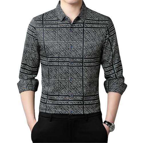 Chemise à manches longues homme casual mi-saison pour automne et printemps