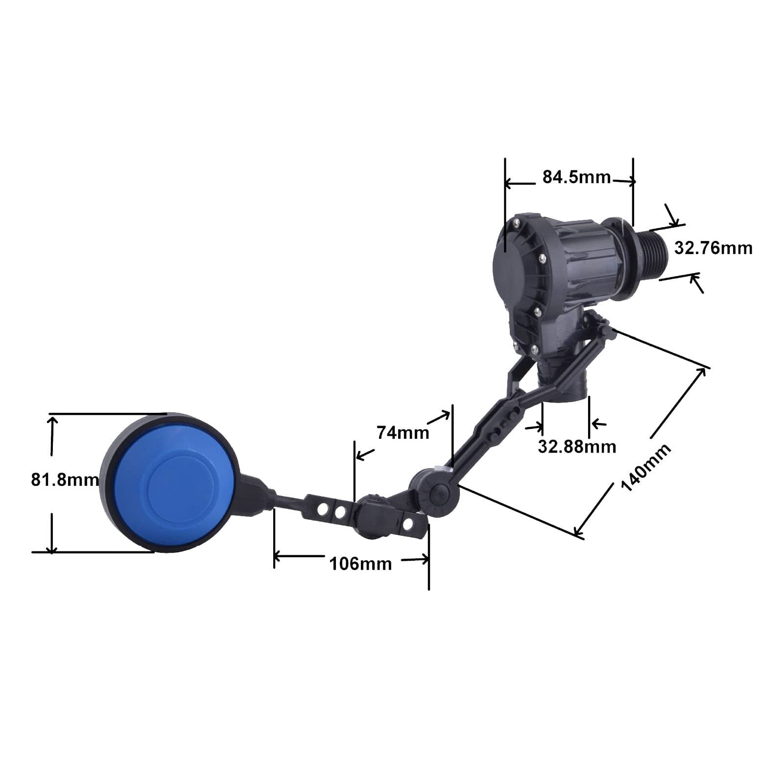 Válvula De Bola Flotante De 1 Pulgada, 0,5~6 Bar Con Brazo Ajustable, Encendido Automático, Apagado Automático, Controlador De Nivel De Líquido, Válvula De Flotador De Agua