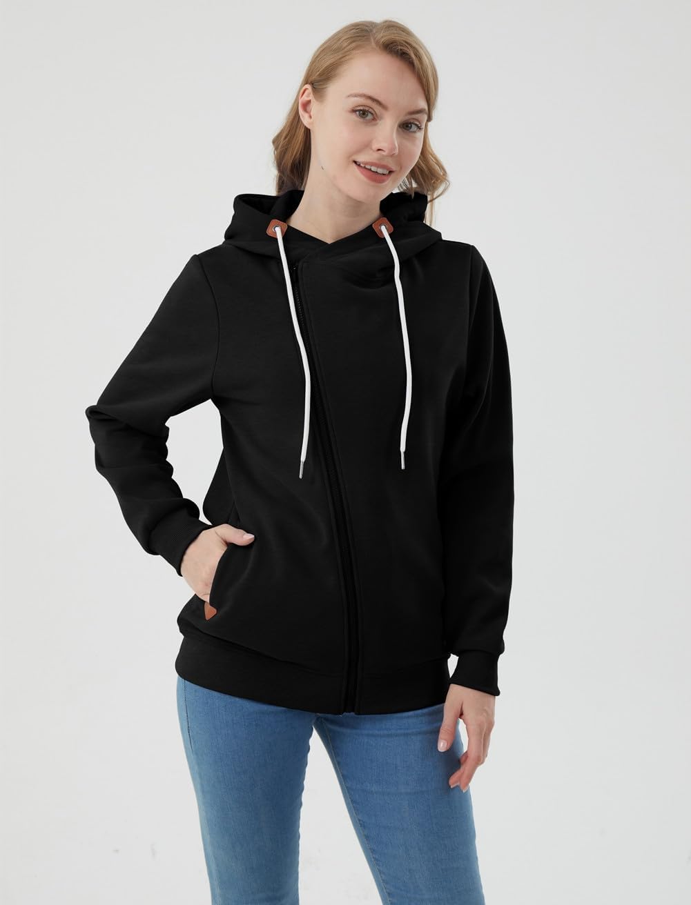 Womens Hoodies Hooded Jersey Jackets - Image 3