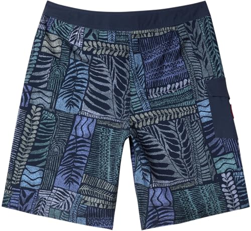 Quiksilver - Mens Surfsilk Hawaii Tropics 21 Boardshort, Color Surf Days/Dark Navy, Size: 382