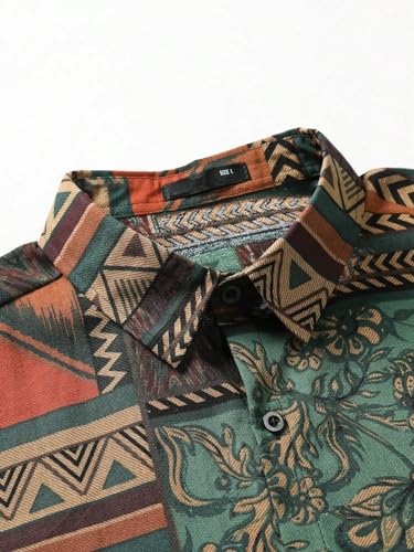 Image of POSHAX Men Shirt|| Shirt for Men|| Casual Shirt for Men (Geomatric)
