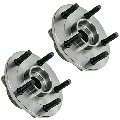 Image of TRQ Front Wheel Bearing and Hub Assembly Set 2 Piece Compatible with 02-05 Dodge Ram 1500 06-08 Regular Cab 06-08 Crew 2 Wheel ABS Models