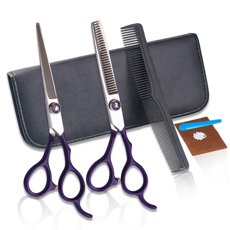 Tijeras de Corte de Pelo Profesionales, Tijeras de Corte de Pelo para Estudiantes de peluquería de Acero Inoxidable de 6 Pulgadas(