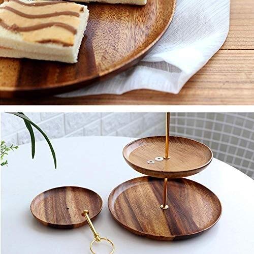 Amazon.co.jp: 木製三層のフルーツプレート近代トレイマルチ