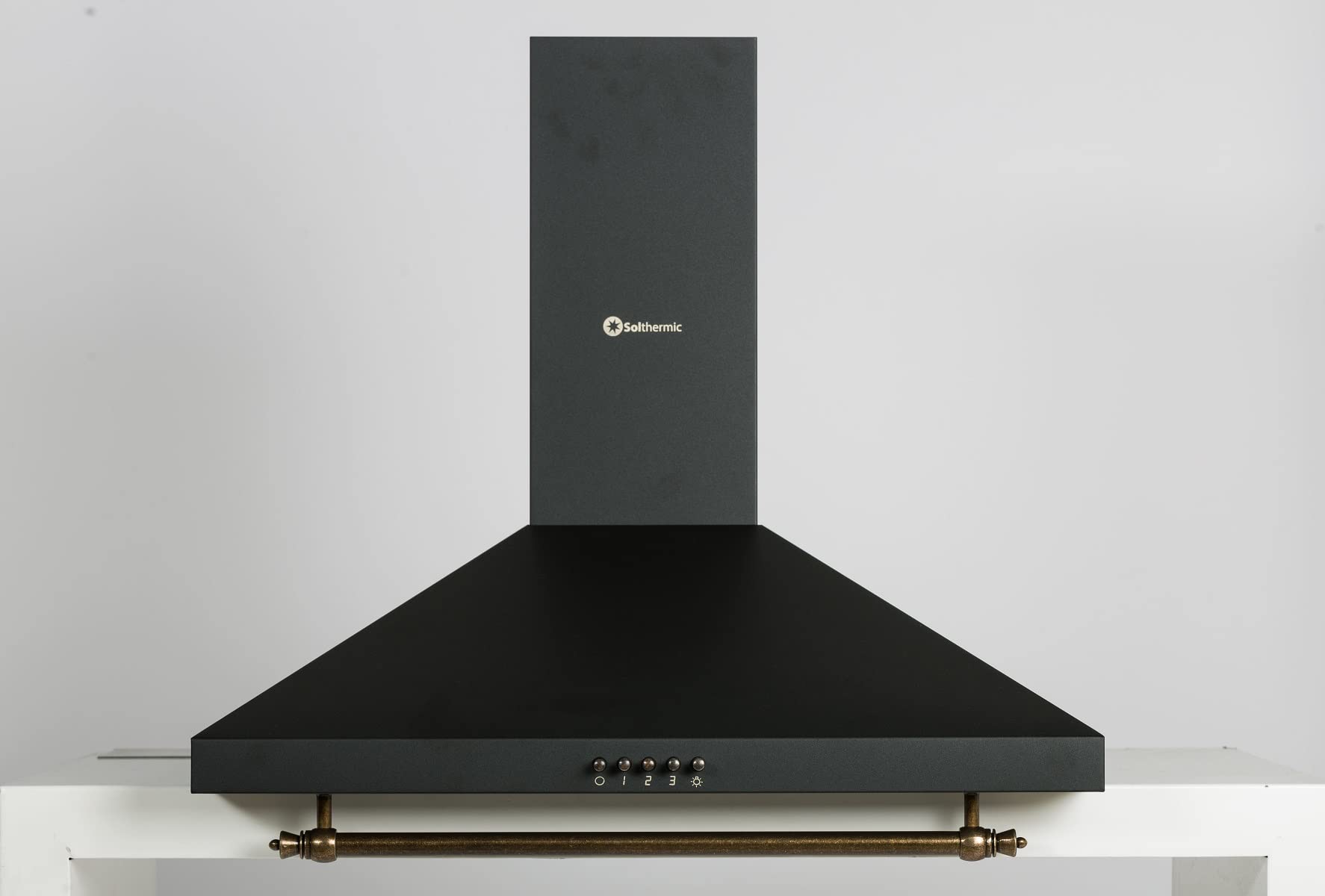 PACK COCINA ELÉCTRICA VITROCERAMICA CON HORNO + CAMPANA EXTRACTORA/ESTILO RETRO NEGRO RUSTICO/ANCHO 60 CM