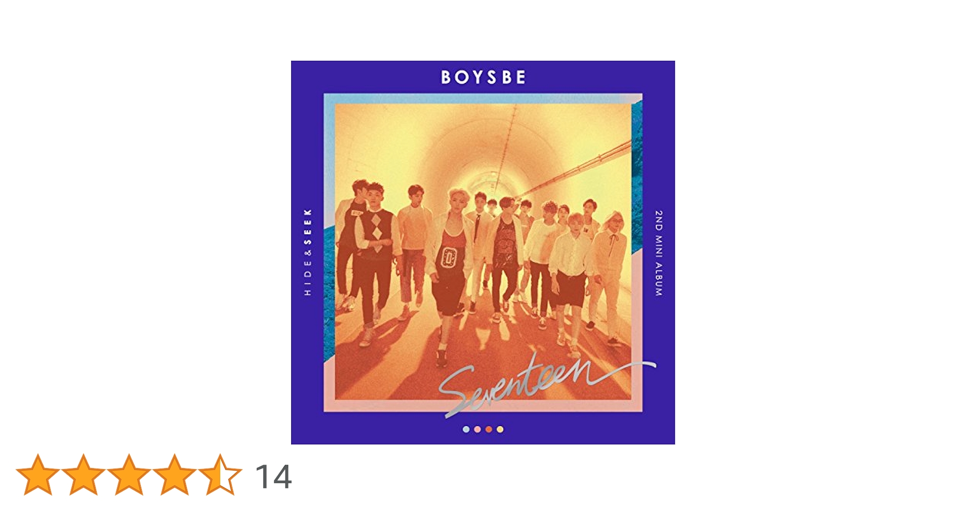 Amazon.co.jp: SEVENTEEN 2nd Mini Album 'BOYS BE' (韓国盤