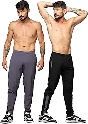 Kit 2 Calça Tactel Esportiva Com Bolso Masculina Adulto