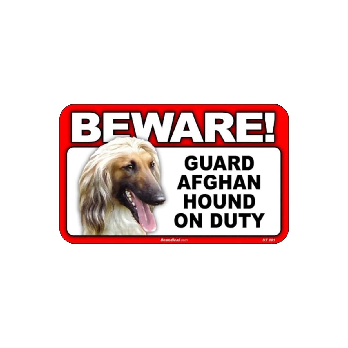 Scanical Beware Guard Dog on Duty Sign - Irish Setter-image-30