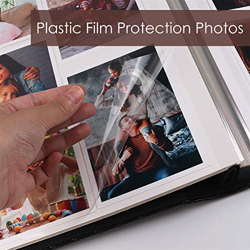 Recutms 60 Pages Diy Scrap Book Photo Album 4X6 5X7 8X10 Pictures Pu Leather Cover Wedding Photo Album Baby Picture Book Family Pictures Of Any Size Scrapbook Album(White) #TOP4