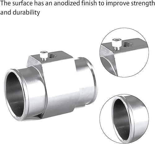 Miniatura 3 de AICEL Adaptador de manguera de temperatura del agua, medidor de temperatura de aluminio, sensor de radiador de tubería conjunta, manguera emisora de
