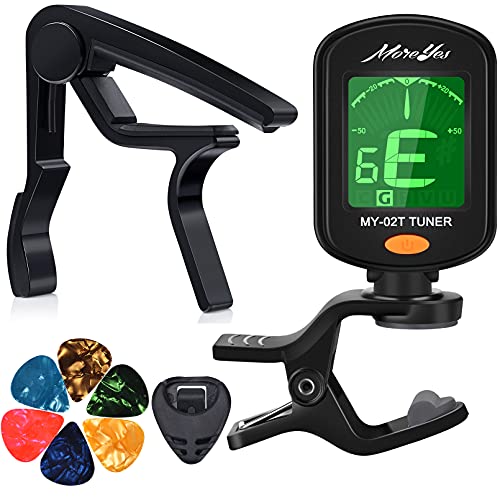 Lot De 2 Accordeurs De Guitare à Clip électroniques | Écran Numérique, Clip Rotatif 360° | Pour Guitare, Basse, Violon, Ukulélé