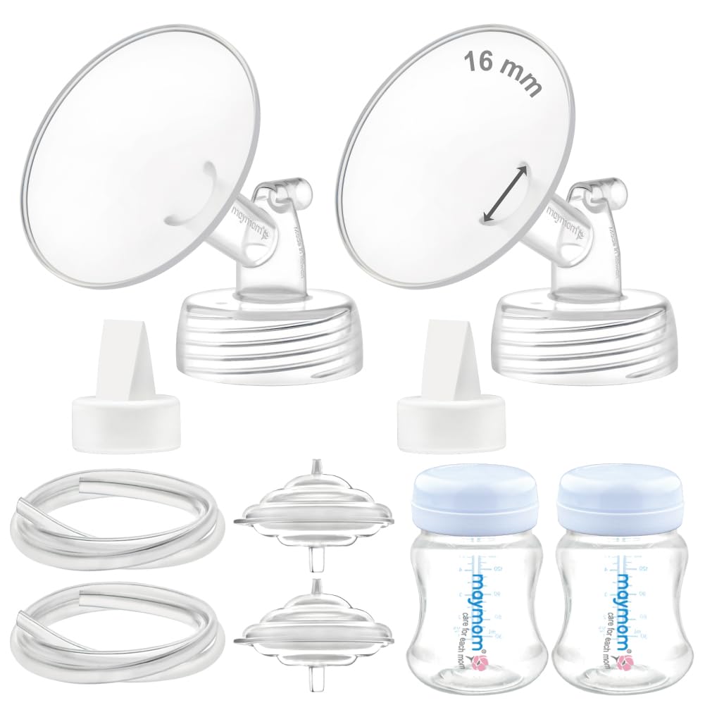 Maymom Pump Parts Compatible with Spectra S2 S1, 16mm Flange Valve Tube Bottle Backflow Protector, Not Original Spectra S2 Replacement Pump Parts