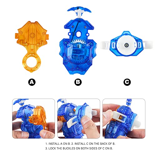 Image of DB Launcher LR Suitable for Left and Right Spins Layer System Blades with Resilient String (Blue)