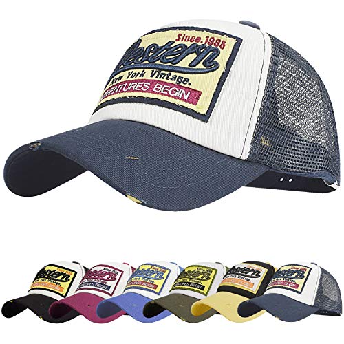 Umipubo Gorra De Béisbol Para Hombre Ajustable Classic Mesh Gorra Unisex Molienda Borde Haga Viejo Sombrero Gris Umipubo Gorra De Béisbol Para Hombre Ajustable Classic Mesh Gorra Unisex Molienda Borde Haga Viejo Sombrero Gris