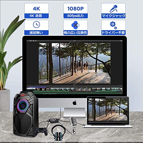 キャプチャーボード マイク セット HDMIケーブル 付き Amazon | キャプチャーボード ゲームキャプチャカード マイク入力 3.5