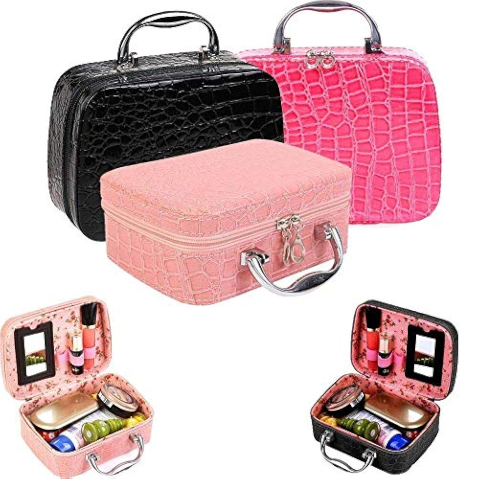 Makeup Box-Cosmetic Box-Jewelry Box-Toiletry Box Organizer