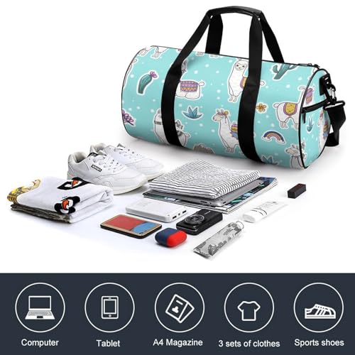 Duffel bag cactus et alpaga 45cm pour ne plus manquer d'espace