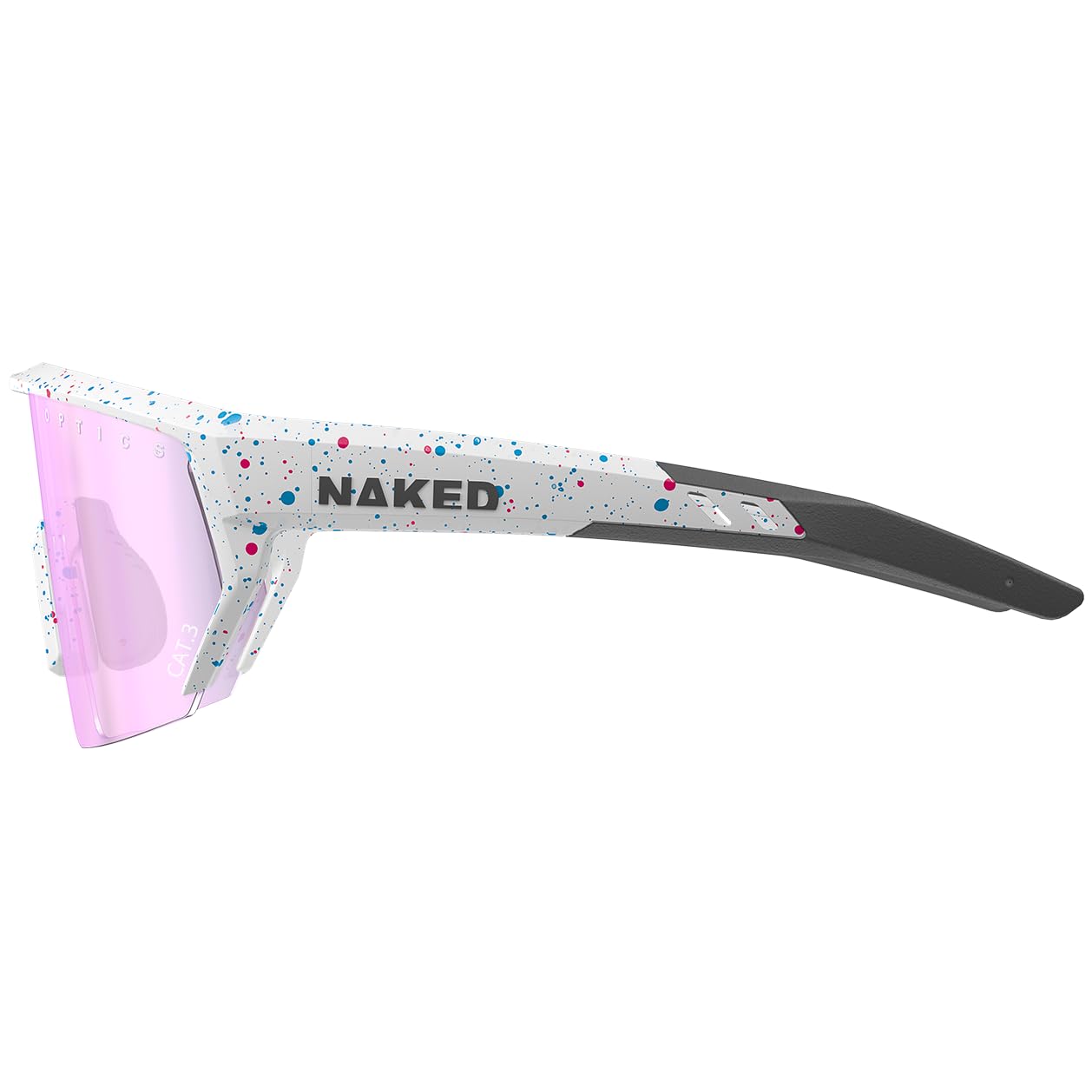 NAKED Optics Blade okulary sportowe męskie, okulary rowerowe damskie, sportowe okulary przeciwsłoneczne z ochroną UV400, szybkie okulary, okulary do jazdy na rowerze wyścigowym, okulary do biegania,