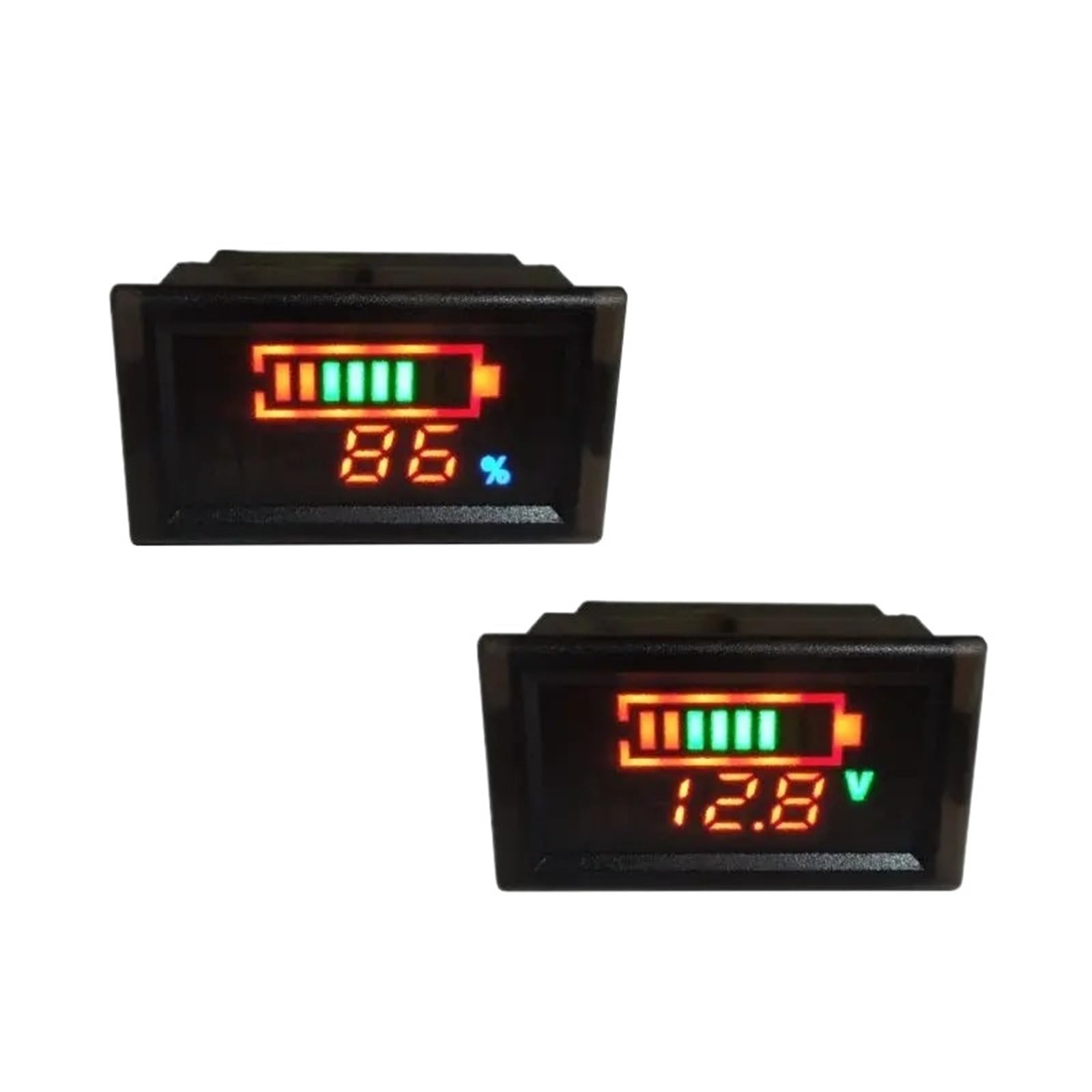 Wodoodporny woltomierz DC 12 V, wskaźnik pojemności akumulatora kwasowo-ołowiowego, cyfrowy monitor napięcia, wyświetlacz procentowy (izolowany RS485 Ver, bateria litowa 3,7 V)