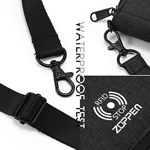 Zoppen Passport Holder Family Travel Wallet Passport Holder Women/Men, Rfid Passport Wallet Travel Document Organizer, Passport And Doument Holder For Travel, Black #TOP4