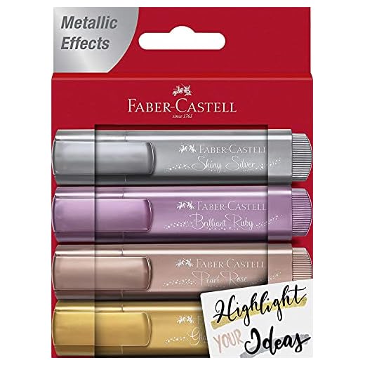 Faber Castell 154640 Rotulador Fluorescente, Color metálico, 1,6 x 11,8 x 15,2 cm (FC154640)