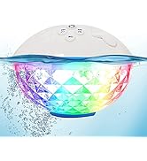 Bluetooth Pool Lautsprecher, IPX7 Wasserdicht Bluetooth Lautsprecher Tragbarer Dusche Musikbox mi...