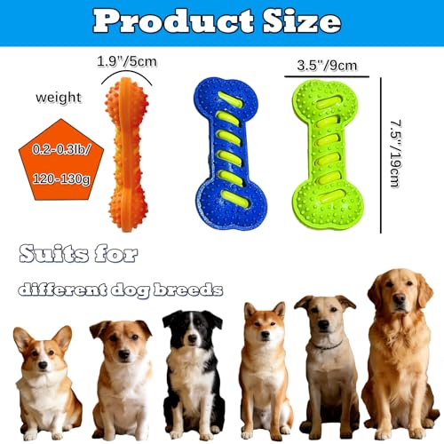 3 Piezas Juguetes Hueso para Perros y Gatos con Sonido miniatura 7