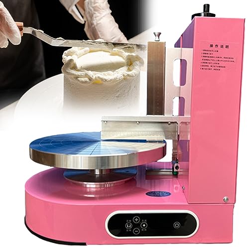 Máquina para untar crema para tartas, herramienta de alisado eléctrica para pasteles de cumpleaños de 4 a 12 pulgadas, revestimiento automático de crema y dispositivo de alisado