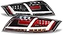 ACANII - For [Sequential LED Signal] 2007-2014 Audi TT/TT Quattro Tail Lights Brake Lamps Black Driver & Passenger Side
