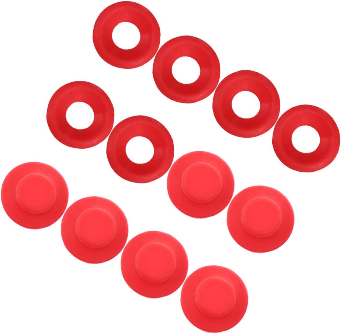 Bottle Seal Gaskets for Swing Oktoberfest Decorations 12pcs Red Plastic