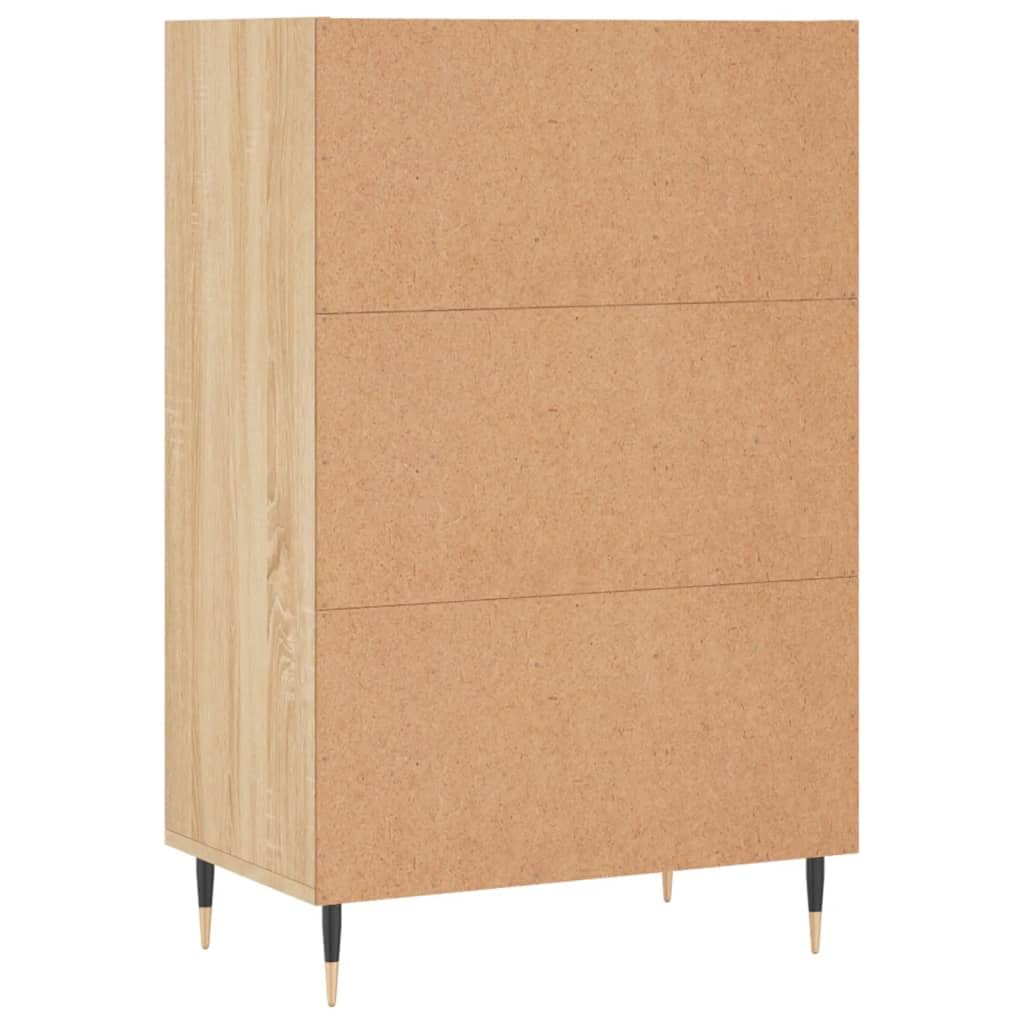 vidaXL Aparador Alto Madera de ingeniería Roble Sonoma 57x35x90 cm