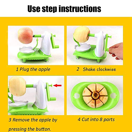 mciskin Mela Sbucciatori e tagliafrutta,Taglia Mela e Pelapatete