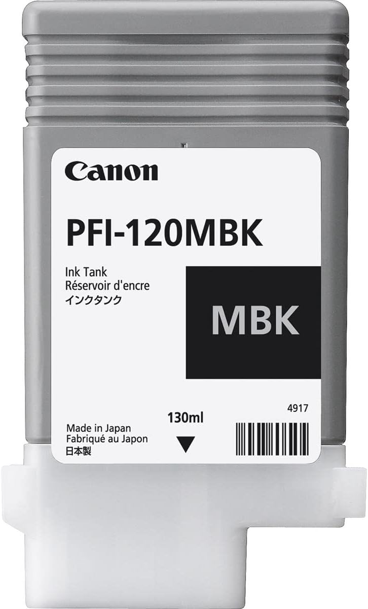 Best Canon PFI120 Pigment Ink Tank Bundle (Matte Black, Cyan, Magenta, Yellow, Black) in Retail Packaging Limited Canon PFI120 Pigment Ink Tank Bundle (Matte Black, Cyan, Magenta, Yellow, Black) in Retail Packaging