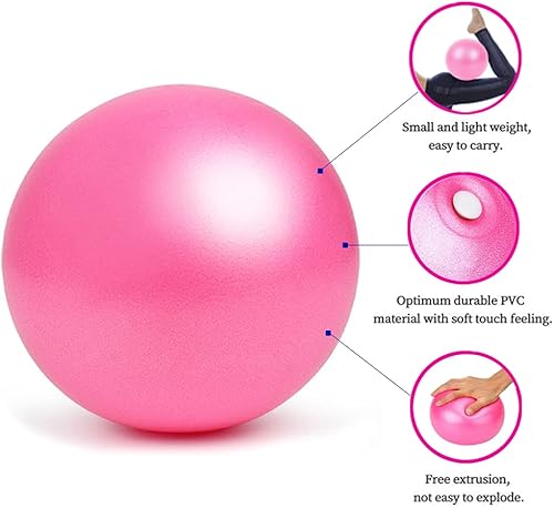 Miniatura 2 de Mini pelota de ejercicio, pelota de yoga, pelota de pilates, bola de dobladora pequeña de 9 pulgadas, pilates, yoga, entrenamiento básico y terapia
