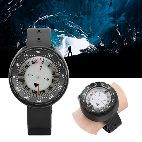 Brújula de Navegación con Esfera Luminosa para Buceo, Exploración Negra para Buceo, Snorkel, Pesca y Camping ABS + Polimetilmetacrilato miniatura 6