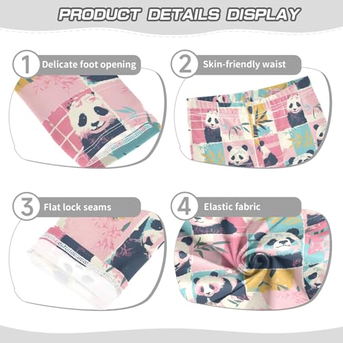 Baby Panda Bear Face Kids Baby Girls Active Leggings Soft Full Length Yoga Pants Running3