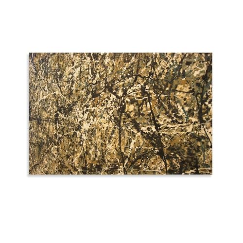 Toile Jackson Pollock Convergence pour un salon moderne au style expressionniste 40x60cm