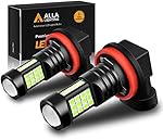 Alla Lighting H8 H11 LED Bulbs, 8000K Ice Blue 12V H11LL H8LL H16 Fog Lights, DRL Replacement for Cars, Trucks, Xtreme Super Bright 3030 36-SMD 12V Upgrade